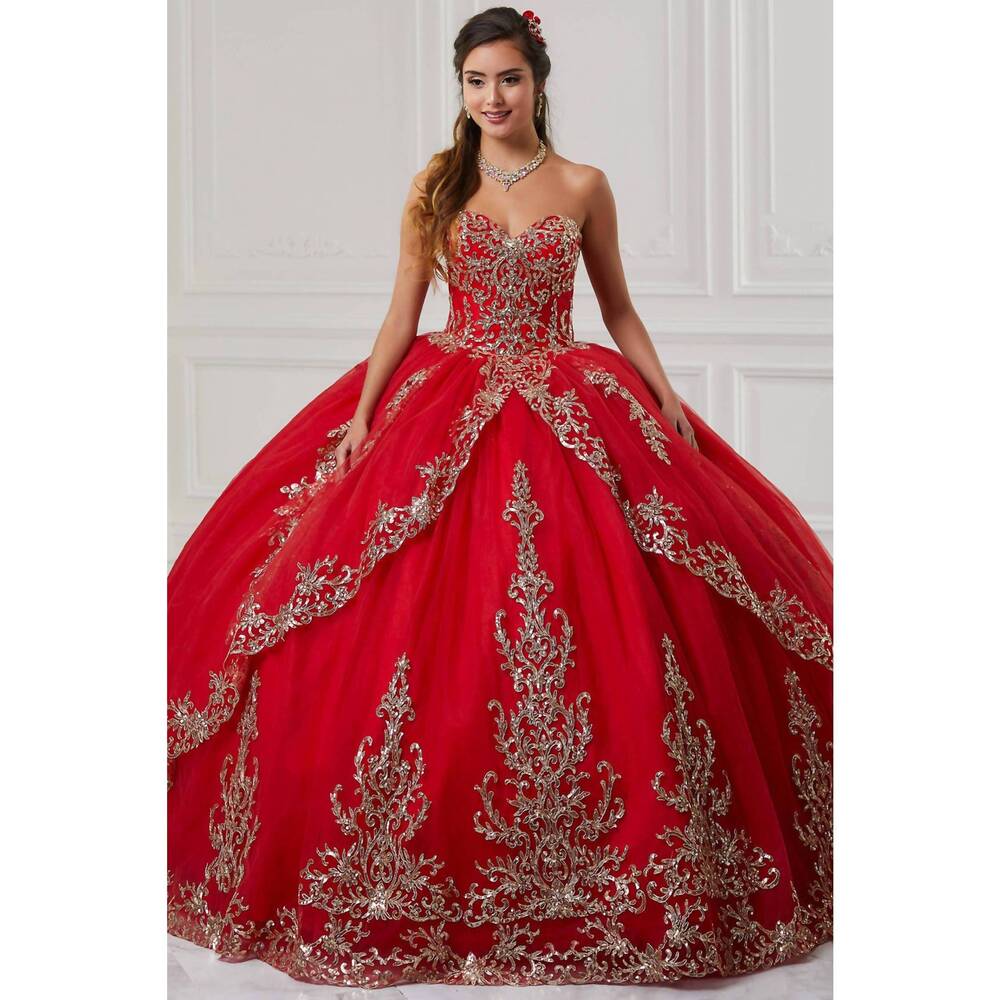 NEW HOUSE OF WU be mine ball gown in red